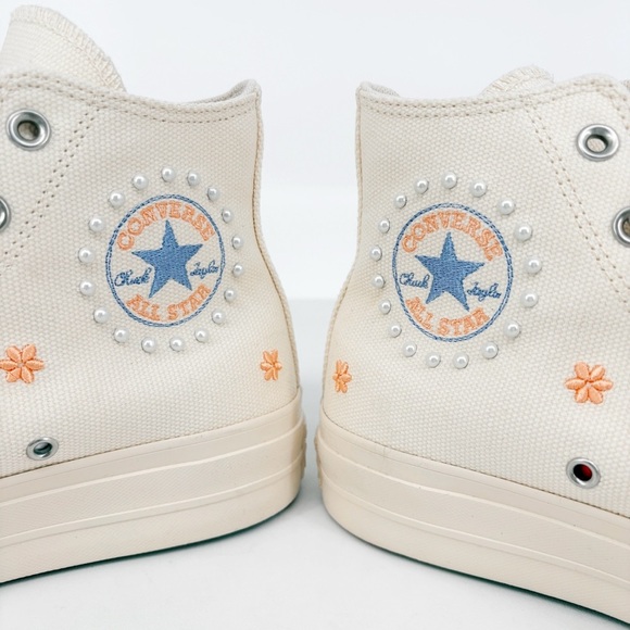 CONVERSE Chuck Taylor All Star Lift Platform Hi Pearls Sneakers 10 - Picture 10 of 16
